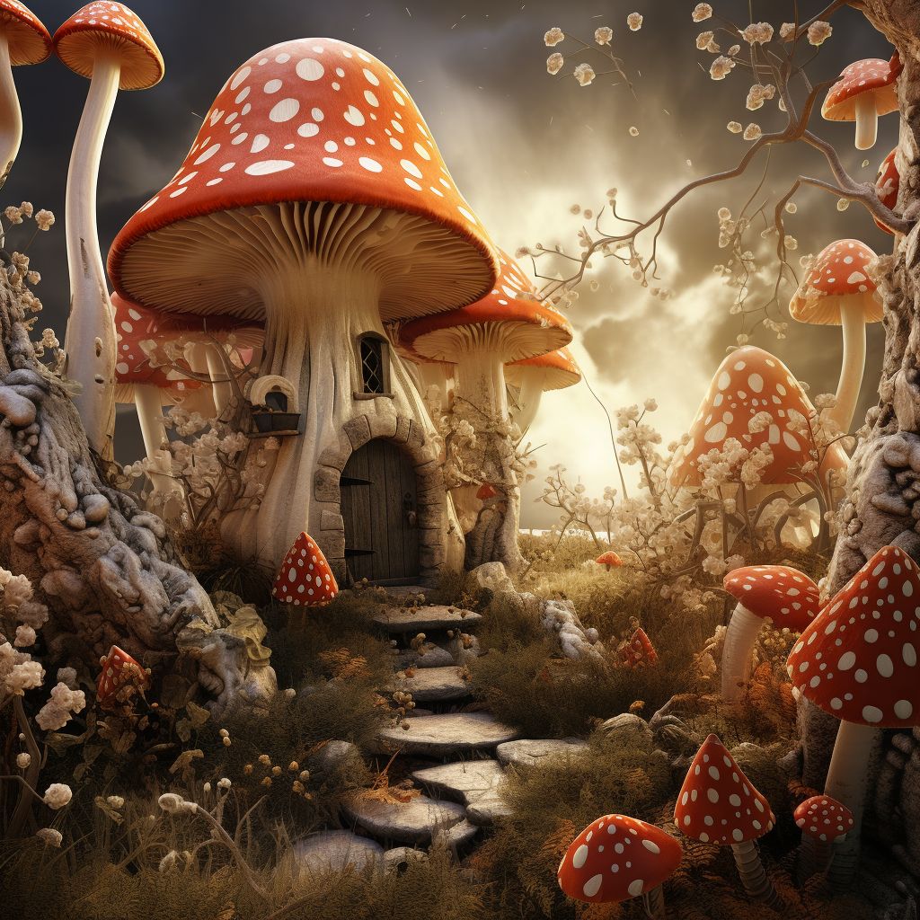 Фото Сонник чистить грибы