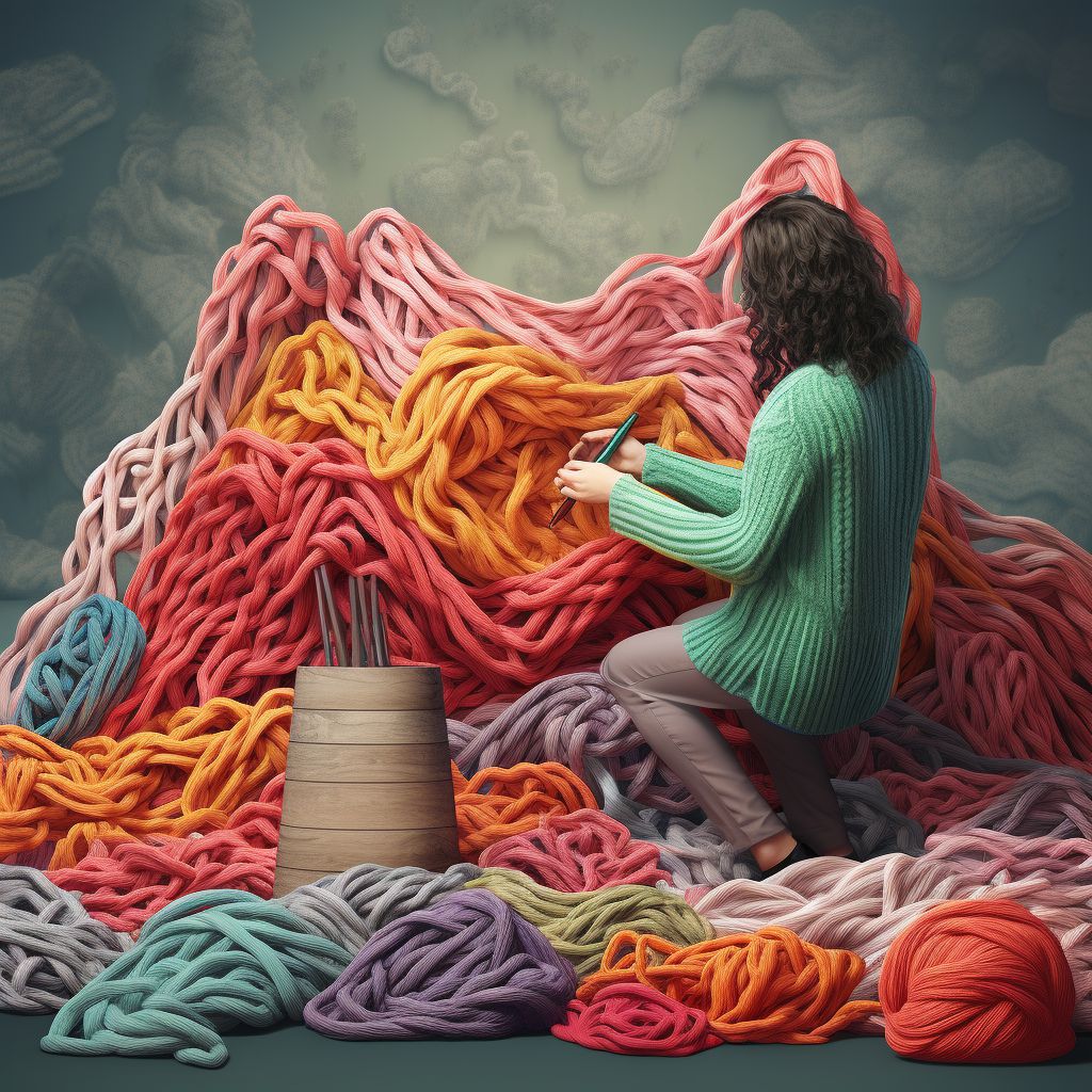 Фото Сонник распускать вязаную вещь