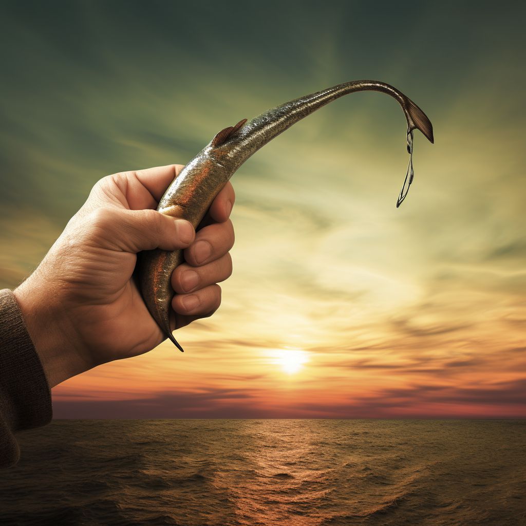 Фото Сонник рыболовный крючок в пальце #4