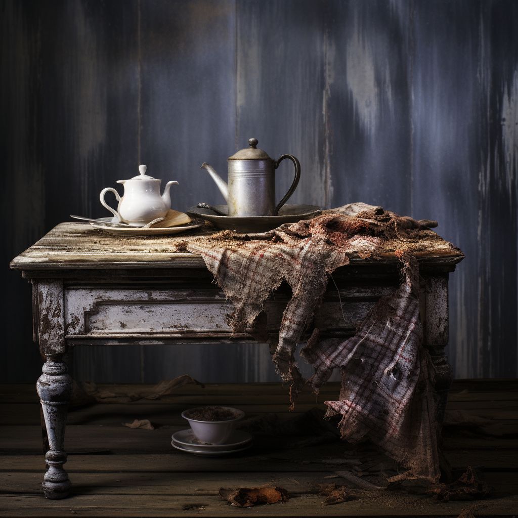 Фото Сонник грязный стол